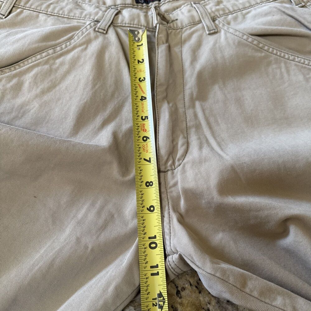VINTAGE Polo Ralph Lauren Pants Mens 33x34 Tan Freighter Cargo Military Y2K - Picture 8 of 10